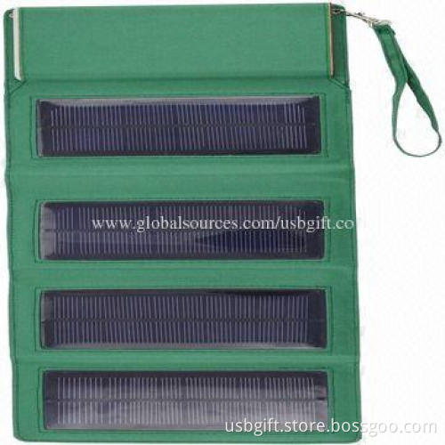 Foldable, smart and lightweight solar panel power bank with 8,000mAh capacity